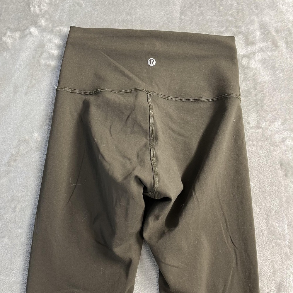 Lululemon Wunder Under Train Leggings‎ Womens 4 Green High Rise Crop Athletic - Picture 4 of 8